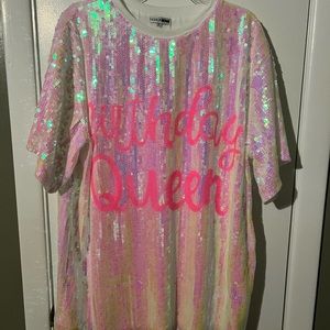 Birthday Queen mini dress